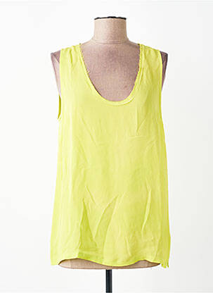 Top croială fluidă fără mâneci verde AMERICAN VINTAGE femeie