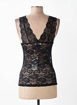 Top elasticitate fără mâneci negru CREAM femeie