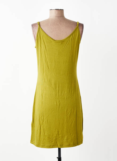 Rochie scurtă guler rotund bretele subțiri verde ZILCH femme