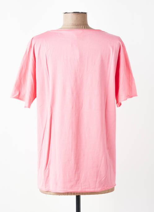 Tricou croială dreaptă mâneci scurte roz AMERICAN VINTAGE femme