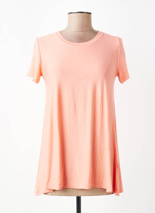 Tricou elasticitate mâneci scurte portocaliu MAJESTIC FILATURES femme