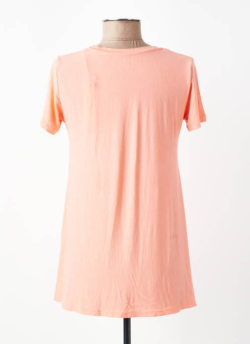 Tricou elasticitate mâneci scurte portocaliu MAJESTIC FILATURES femme