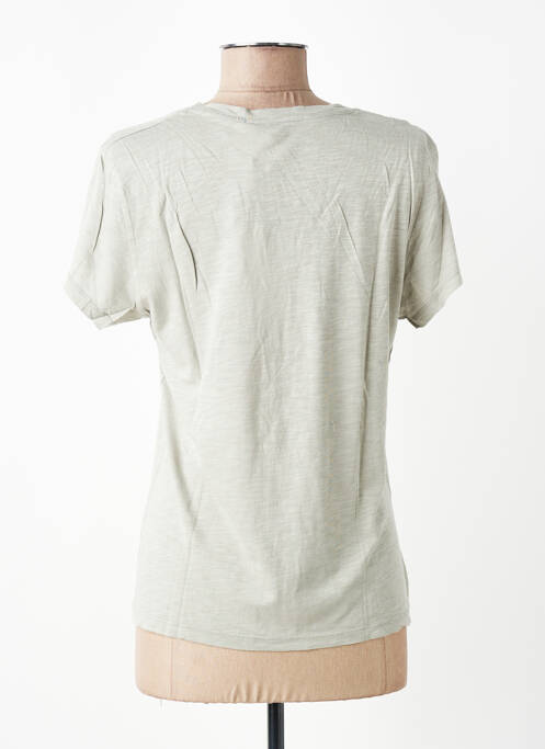 Tricou elasticitate mâneci scurte verde AMERICAN VINTAGE femme