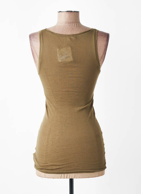 Maiou croială ajustată fără mâneci verde AMERICAN VINTAGE femme