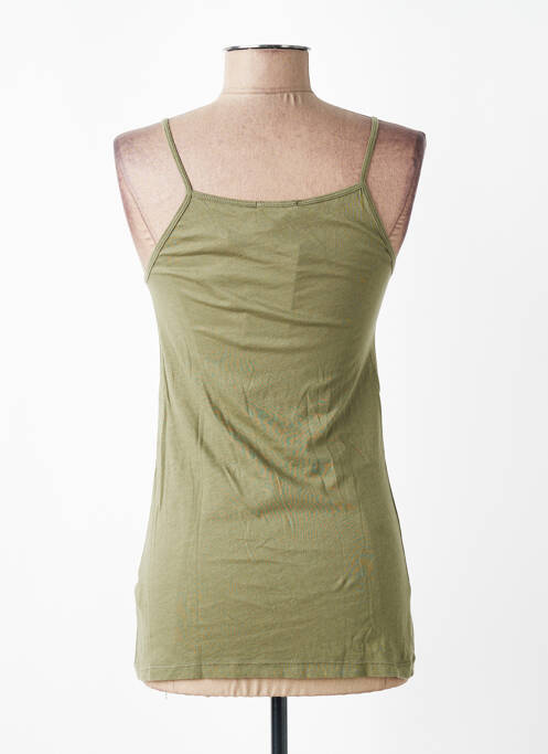 Top țesătură jersey bretele subțiri verde AMERICAN VINTAGE femme