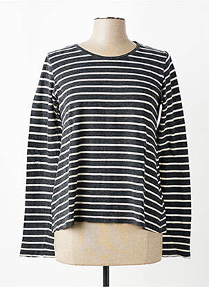 Tricou mâneci lungi mâneci lungi gri MAJESTIC FILATURES femeie