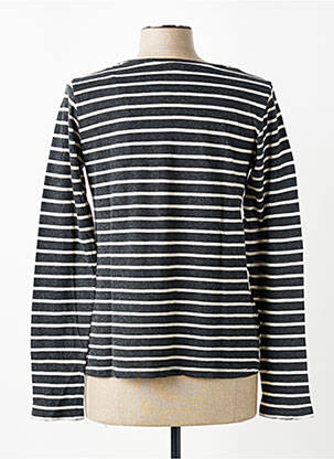 Tricou mâneci lungi mâneci lungi gri MAJESTIC FILATURES femeie