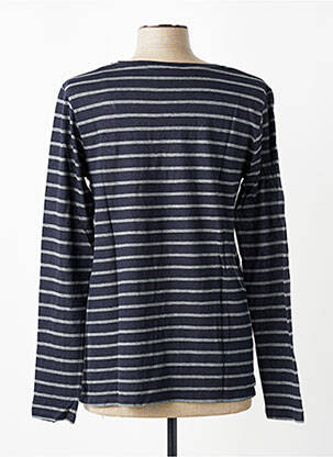 Tricou mâneci lungi mâneci lungi albastru MAJESTIC FILATURES femeie