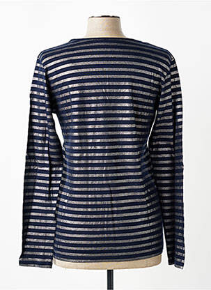 Tricou mâneci lungi mâneci lungi albastru MAJESTIC FILATURES femeie
