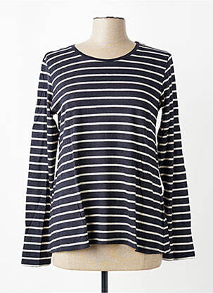Tricou mâneci lungi mâneci lungi albastru MAJESTIC FILATURES femeie