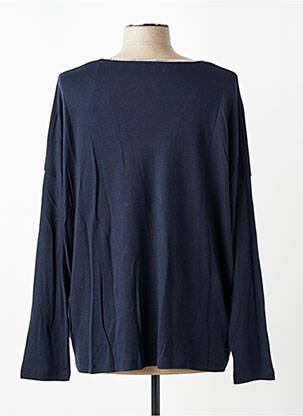 Tricou mâneci lungi mâneci lungi albastru MAJESTIC FILATURES femeie