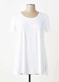 Tricou elasticitate mâneci scurte alb MAJESTIC FILATURES femme