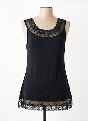 Top țesătură jersey mâneci lungi negru CREAM femme