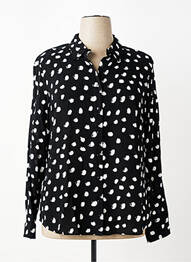 Cămașă croială cambrată mâneci lungi negru ZILCH femme