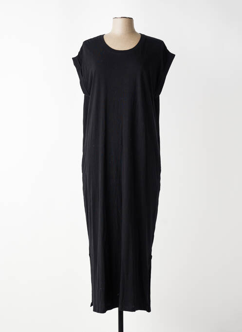 Rochie lungă mâneci scurte mâneci scurte negru MKT STUDIO femme