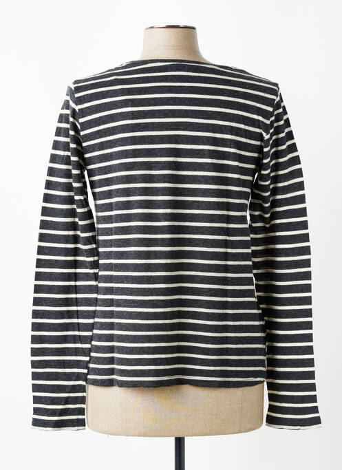 Tricou mâneci lungi mâneci lungi gri MAJESTIC FILATURES femme