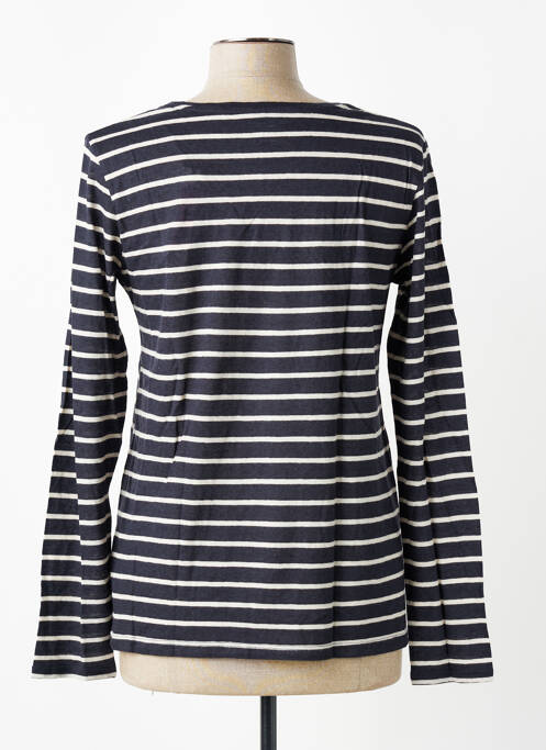 Tricou mâneci lungi mâneci lungi albastru MAJESTIC FILATURES femme