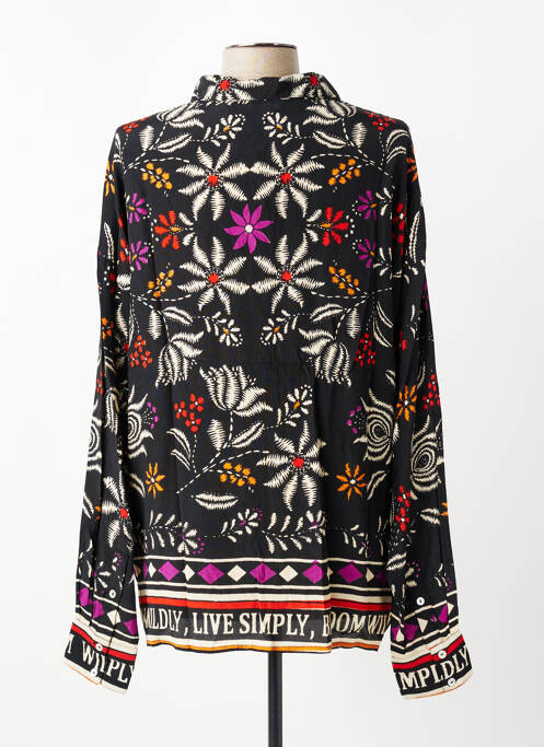 Cămașă imprimeu floral mâneci lungi negru MKT STUDIO femme
