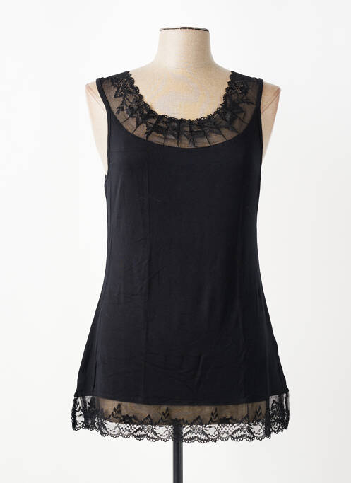Top țesătură jersey mâneci lungi negru CREAM femme