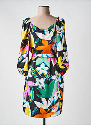 Rochie midi imprimeu fantezie mâneci lungi negru JOSEPH RIBKOFF femeie
