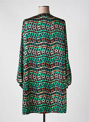 Rochie midi imprimeu fantezie mâneci lungi verde JOSEPH RIBKOFF femeie