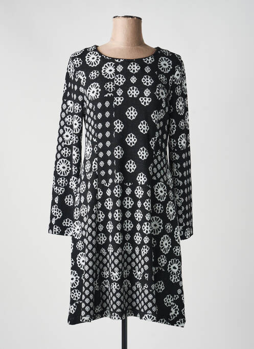 Rochie pulover croială dreaptă mâneci lungi negru DOLCEZZA femme