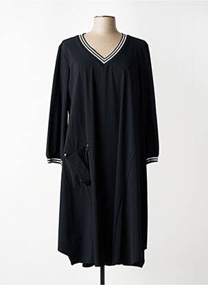 Rochie midi mâneci lungi mâneci lungi negru FRANCK ANNA femeie