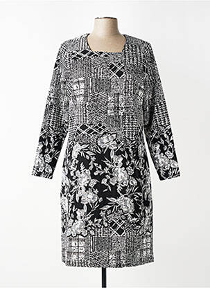 Rochie midi mâneci lungi mâneci lungi negru GUY DUBOUIS femeie