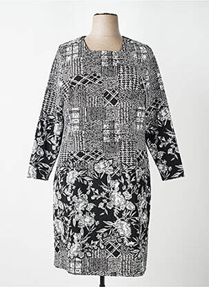 Rochie midi mâneci lungi mâneci lungi negru GUY DUBOUIS femeie
