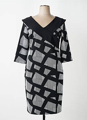 Rochie midi mâneci 3/4 mâneci 3/4 negru JOSEPH RIBKOFF femeie