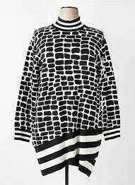 Rochie pulover strânsă pe partea de jos mâneci lungi negru TUZZI femme