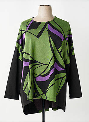 Pulover tunică elasticitate mâneci lungi verde EVER SASSY femeie