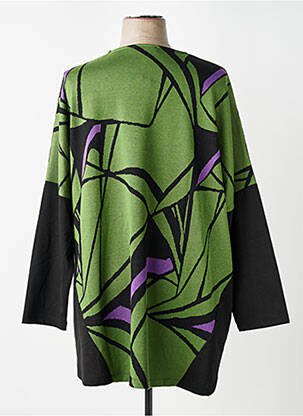 Pulover tunică elasticitate mâneci lungi verde EVER SASSY femeie