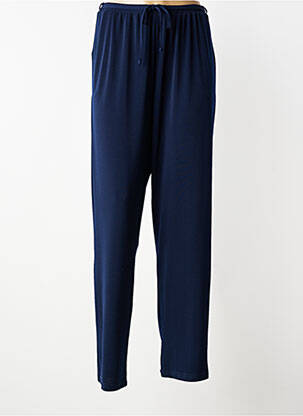 Pantalon drept talie elastică mărime normală albastru GRIFFON femeie