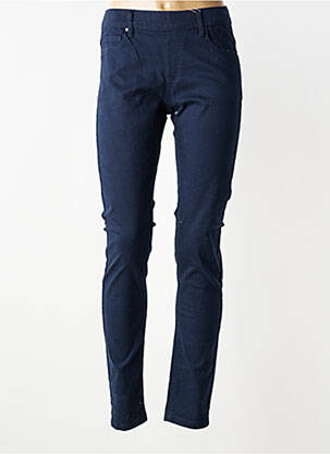 Pantalon slim talie elastică mărime normală albastru GRIFFON femeie