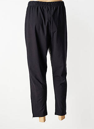 Pantalon slim talie elastică mărime normală negru POMME ROUGE femeie
