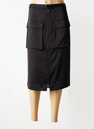 Fustă midi talie cu cleme negru CATNOIR femme