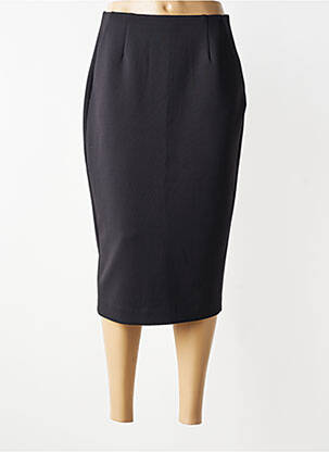 Fustă midi talie cu cleme negru CATNOIR femeie