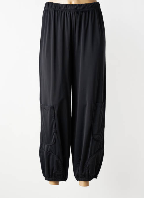 Pantalon 7/8 elasticitate mărime normală negru POMME ROUGE femme