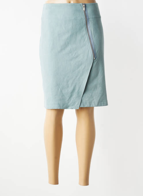 Fustă midi talie cu cleme albastru FUEGO WOMAN femme