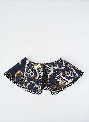 Guler / eșarfă de gât țesătură poplin albastru MAISON SCOTCH femeie