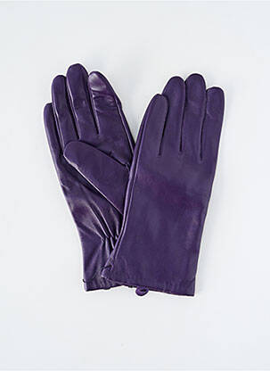 Mănuși efect material satinat violet ZILCH femeie