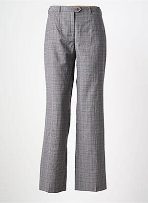 Pantalon drept talie cu cleme talie înaltă gri LUCIA femeie