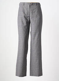 Pantalon drept talie cu cleme talie înaltă gri LUCIA femme