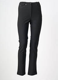 Pantalon slim elasticitate talie înaltă negru GUY DUBOUIS femme