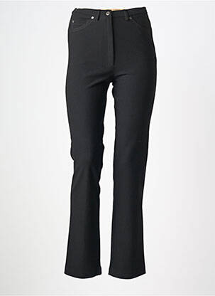 Pantalon slim talie înaltă talie înaltă negru GUY DUBOUIS femeie