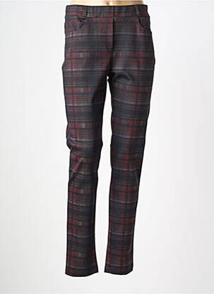 Pantalon slim talie elastică mărime normală roșu MERI & ESCA femeie
