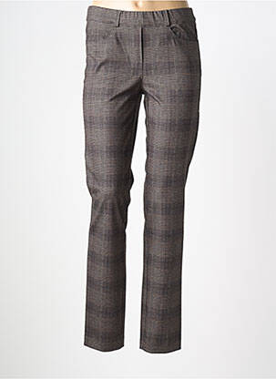 Pantalon slim talie elastică mărime normală gri STARK femeie