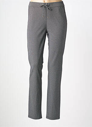 Pantalon slim talie elastică mărime normală gri FRANK WALDER femeie