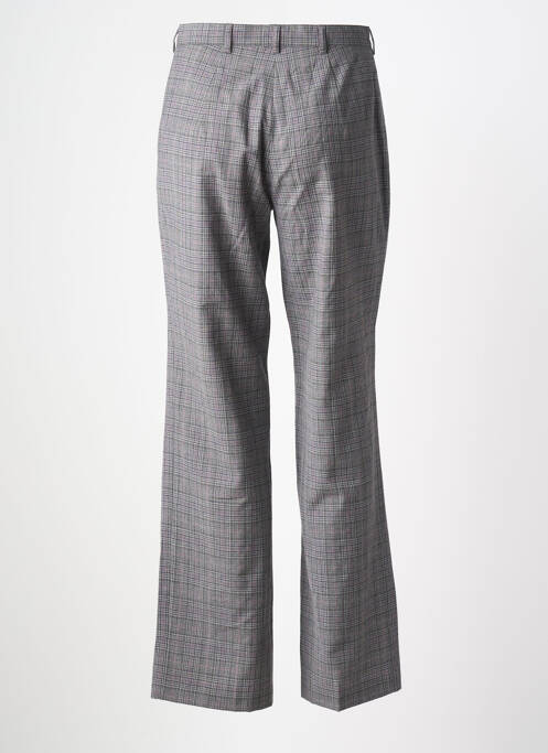 Pantalon drept talie cu cleme talie înaltă gri LUCIA femme